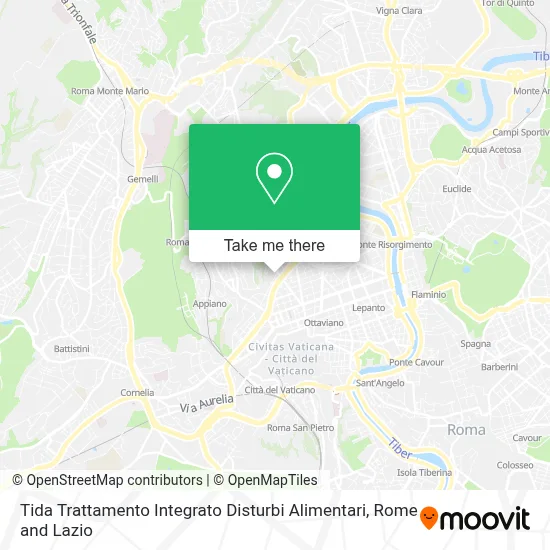 Tida Trattamento Integrato Disturbi Alimentari map