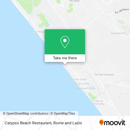 Calypso Beach Restaurant map