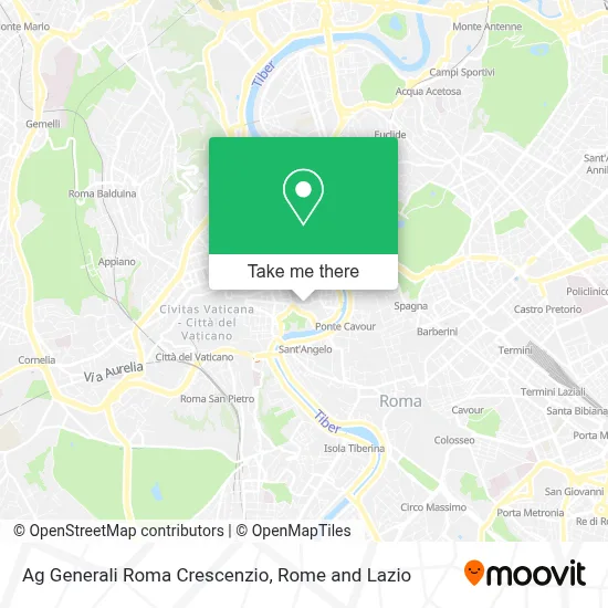 Ag Generali Roma Crescenzio map