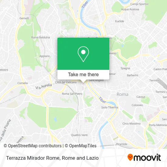Terrazza Mirador Rome map