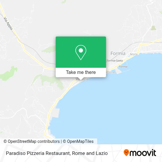 Paradiso Pizzeria Restaurant map