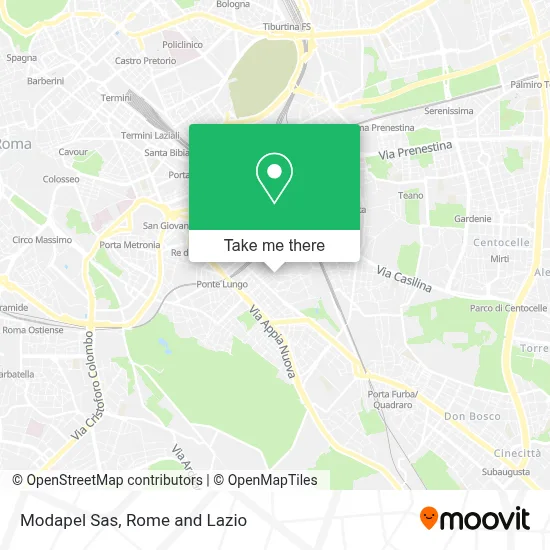 Modapel Sas map