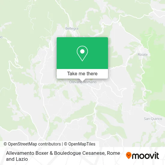 Allevamento Boxer & Bouledogue Cesanese map