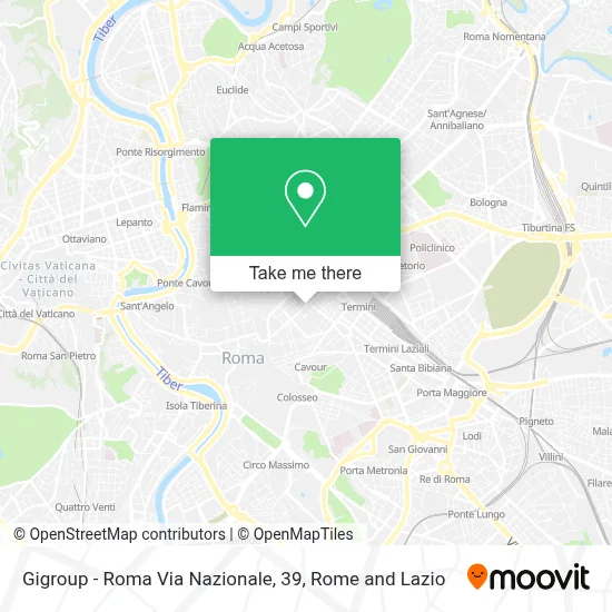 Gigroup - Roma Via Nazionale, 39 map
