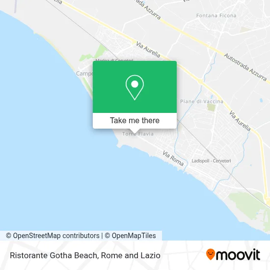 Ristorante Gotha Beach map