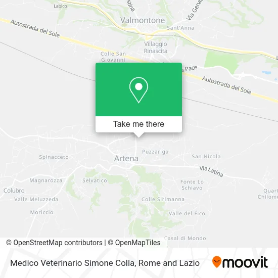 Medico Veterinario Simone Colla map
