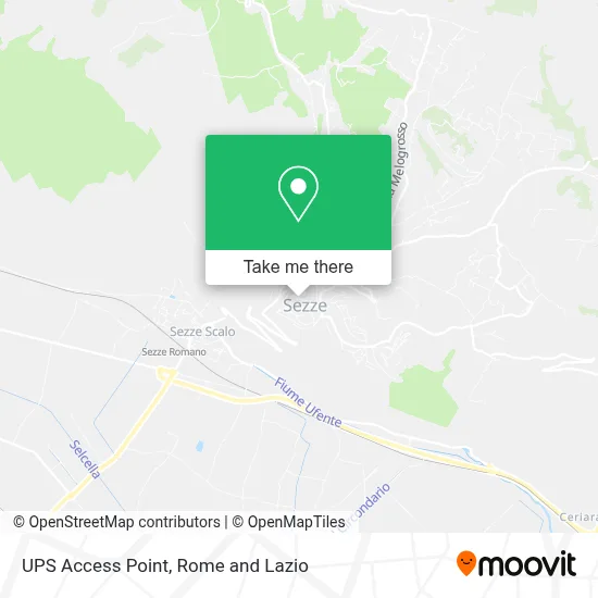 UPS Access Point map
