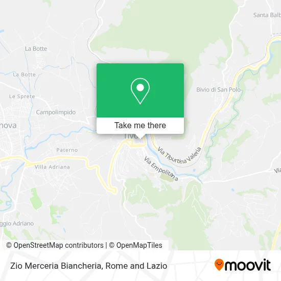 Zio Merceria Biancheria map