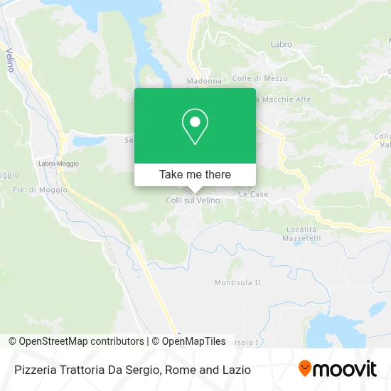 Pizzeria Trattoria Da Sergio map