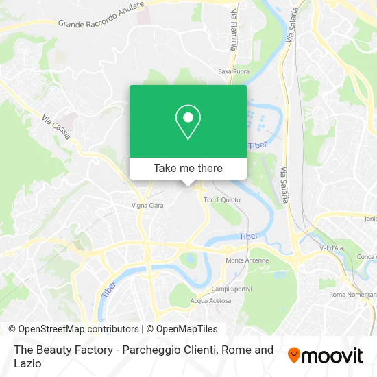 The Beauty Factory - Parcheggio Clienti map
