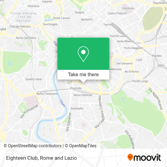 Eighteen Club map