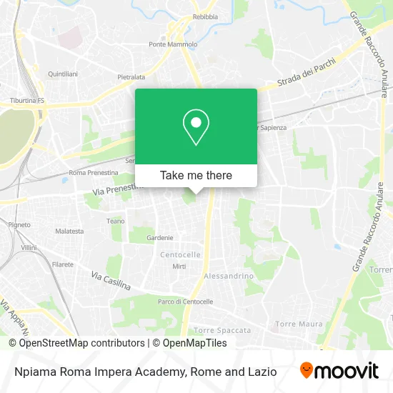 Npiama Roma Impera Academy map