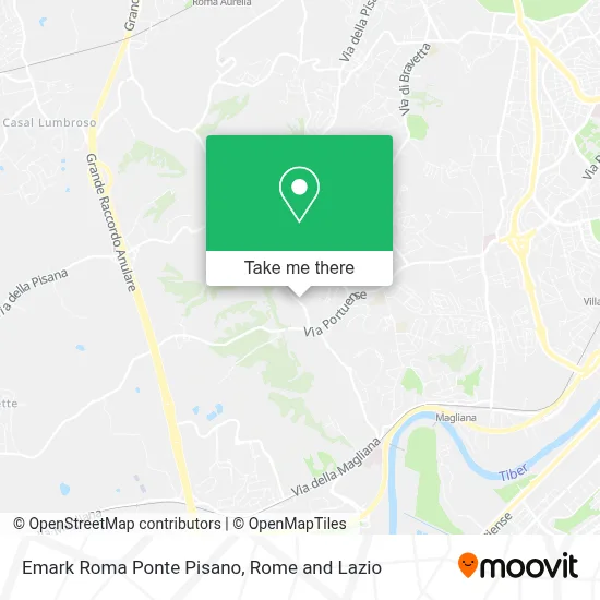 Emark Roma Ponte Pisano map