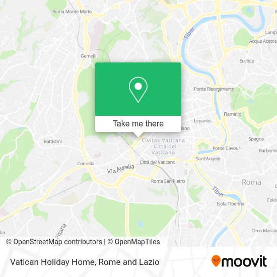 Vatican Holiday Home map