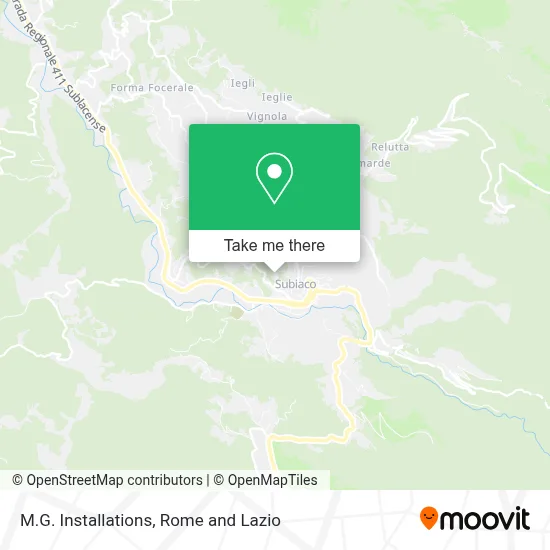 M.G. Installations map
