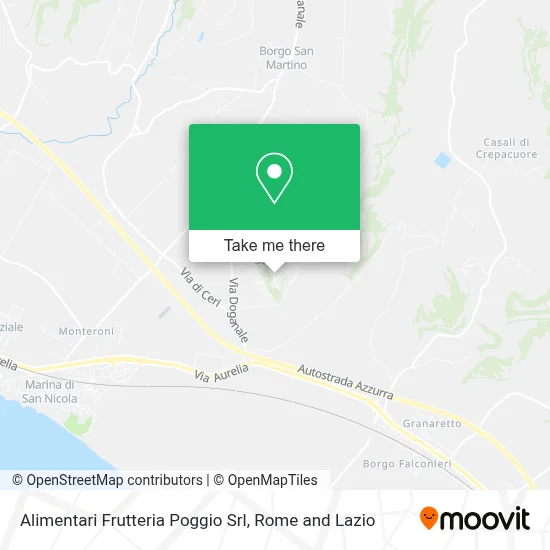 Alimentari Frutteria Poggio Srl map