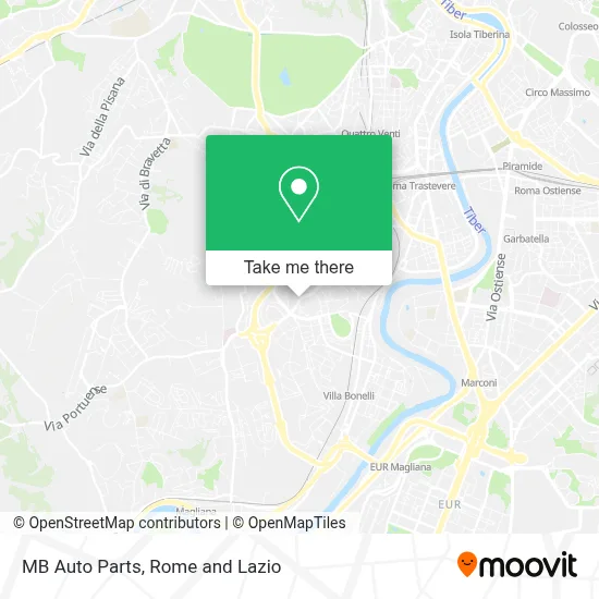 MB Auto Parts map
