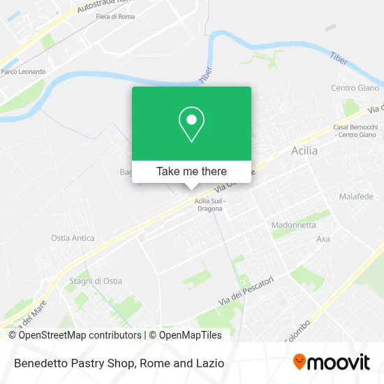 Benedetto Pastry Shop map