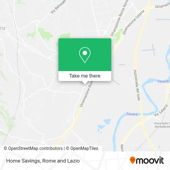 Home Savings map