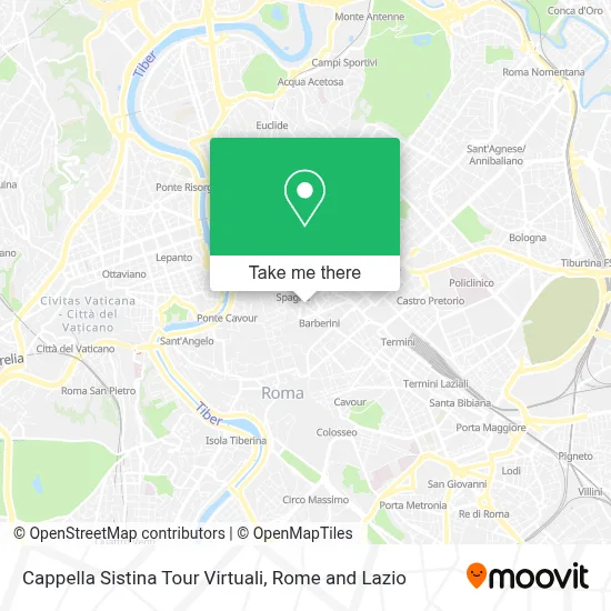 Cappella Sistina Tour Virtuali map