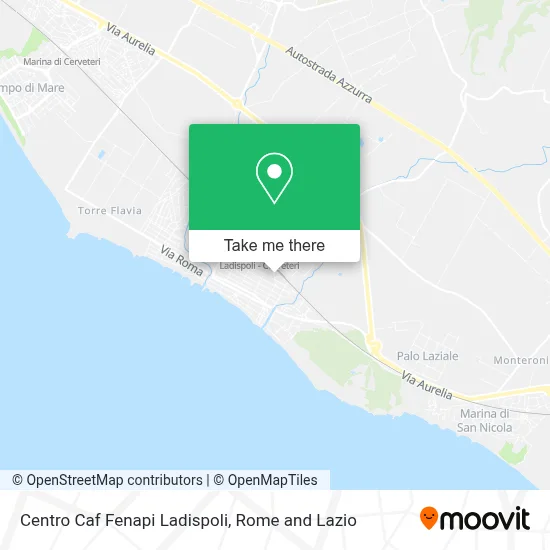 Centro Caf Fenapi Ladispoli map