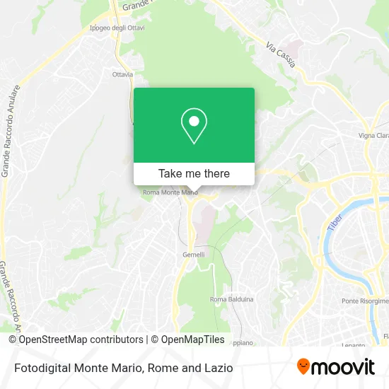 Fotodigital Monte Mario map