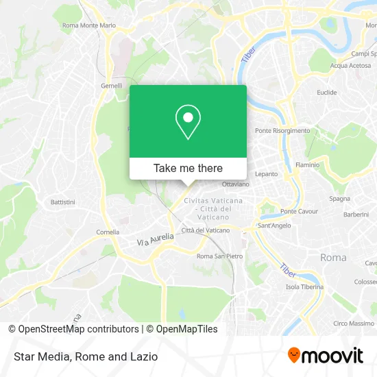 Star Media map