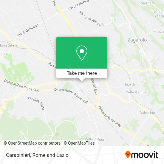 Carabinieri map