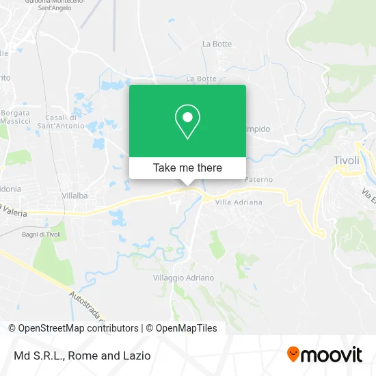 Md S.R.L. map