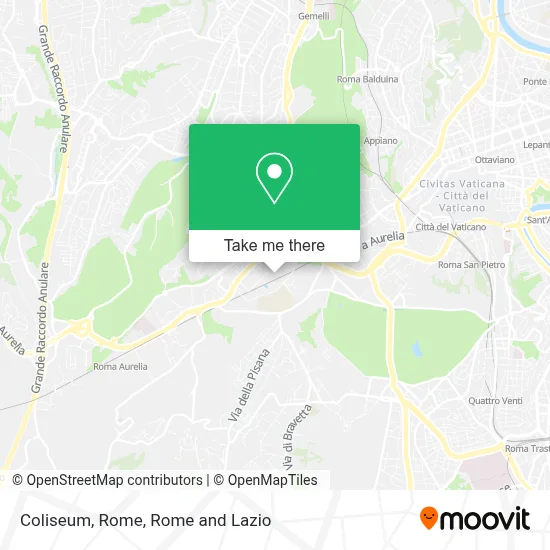 Coliseum, Rome map