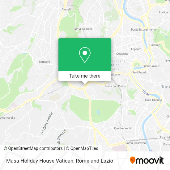 Masa Holiday House Vatican map