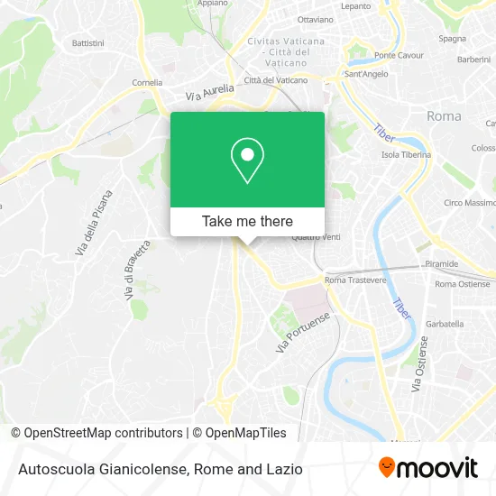 Autoscuola Gianicolense map
