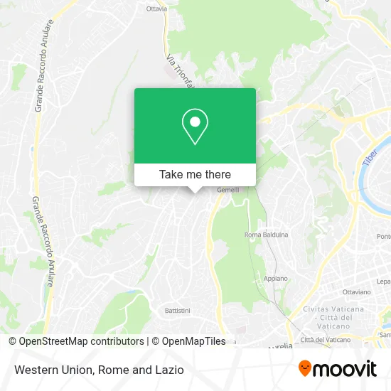 Western Union map