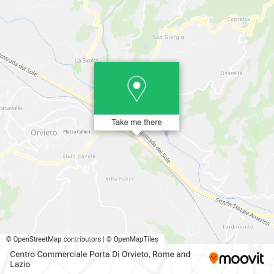 Centro Commerciale Porta Di Orvieto map