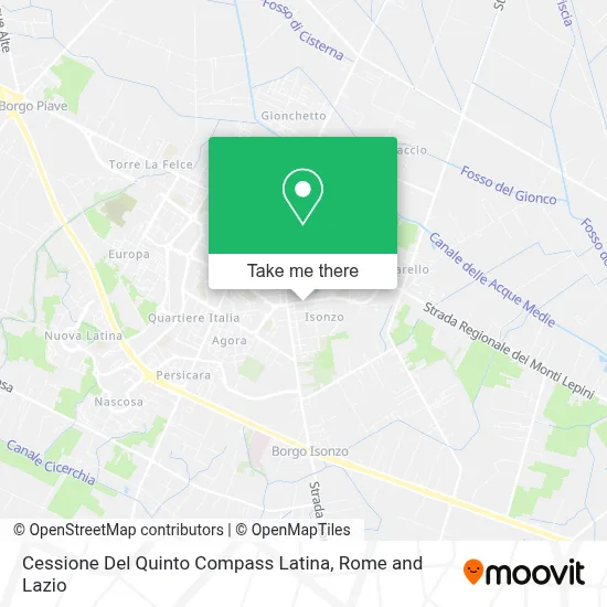 Cessione Del Quinto Compass Latina map