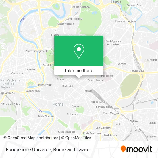 Fondazione Univerde map