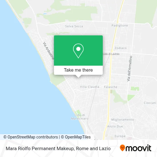 Mara Riolfo Permanent Makeup map
