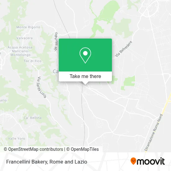 Francellini Bakery map