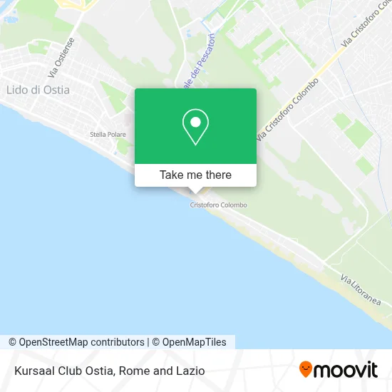 Kursaal Club Ostia map