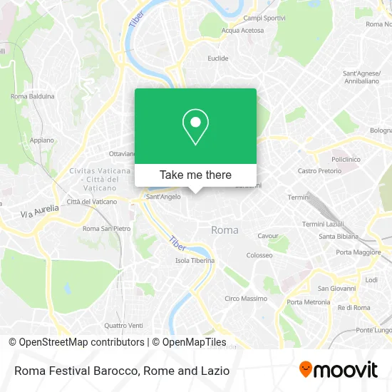 Roma Festival Barocco map