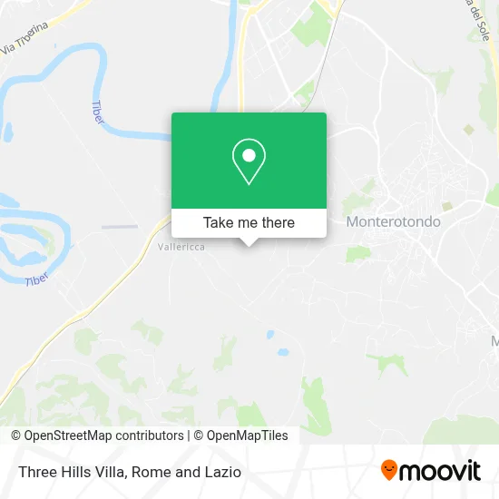 Three Hills Villa map