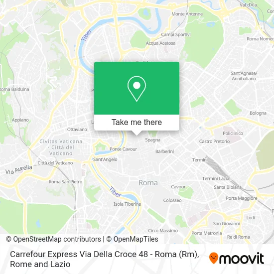 Carrefour Express Via Della Croce 48 - Roma (Rm) map