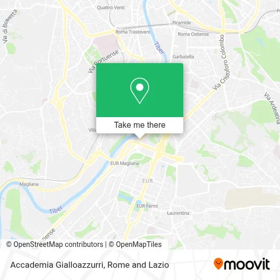 Accademia Gialloazzurri map