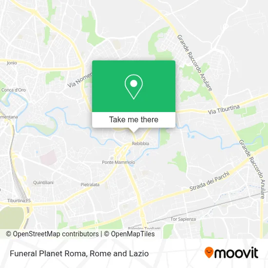Funeral Planet Roma map