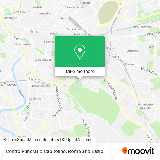 Centro Funerario Capitolino map