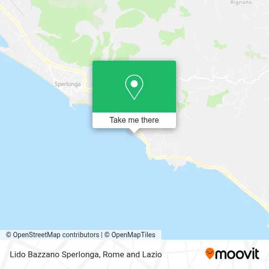 Lido Bazzano Sperlonga map