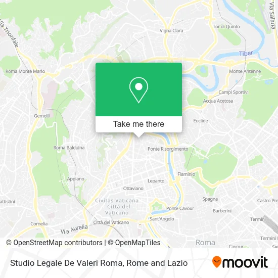 Studio Legale De Valeri Roma map