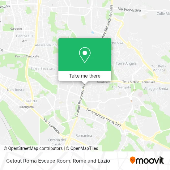 Getout Roma Escape Room map