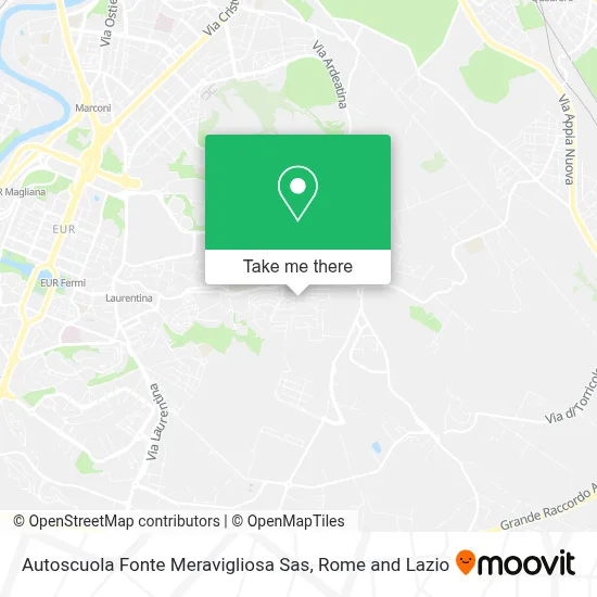 Autoscuola Fonte Meravigliosa Sas map