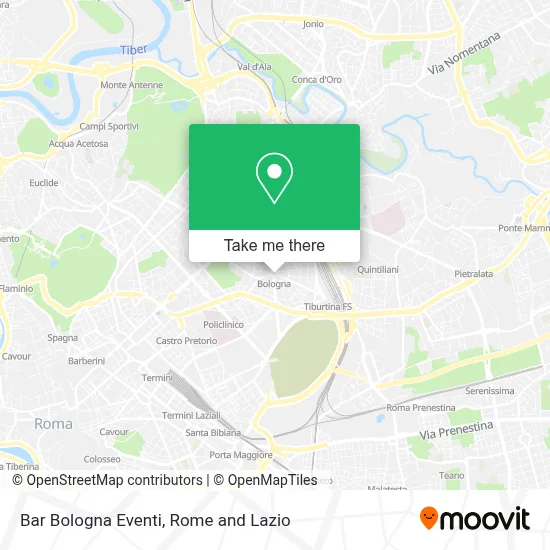Bar Bologna Eventi map